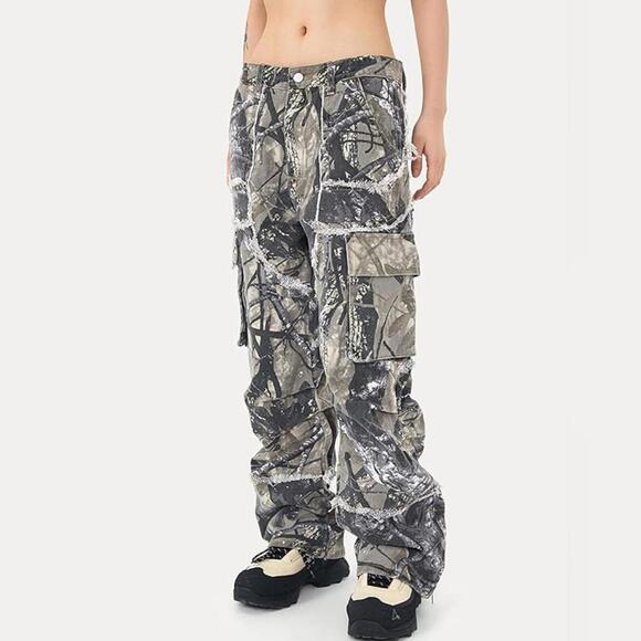 FantasyGears Other - NWT FantasyGears Mens Camo Cargo Y2K Hip Hop Baggy Jeans Pants, Small